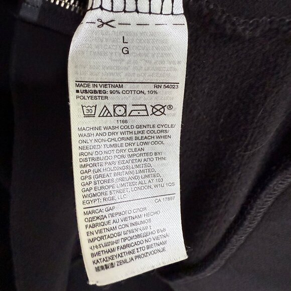 GAP Vintage Soft Classic high cotton, longer length Full-Zip Hoodie - Picture 6 of 7